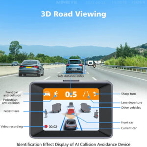 Collision warning dash cam with AI technology preventing accidents in 2025