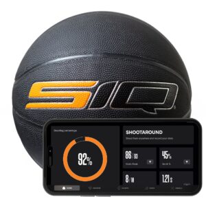 Smart basketball 2025 with embedded sensor technology illustration